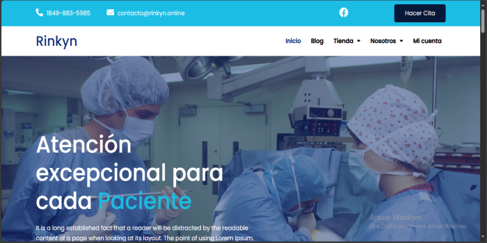 Sitio Web Para Clinicas o Doctores Creado Con WordPress