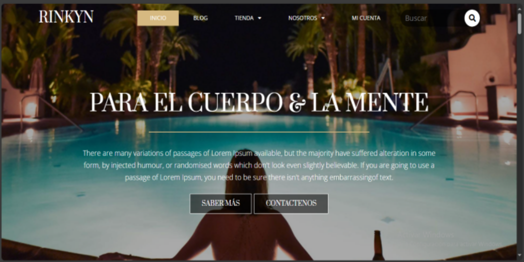 Sitio Web Para Spa Creado Con WordPress 1048